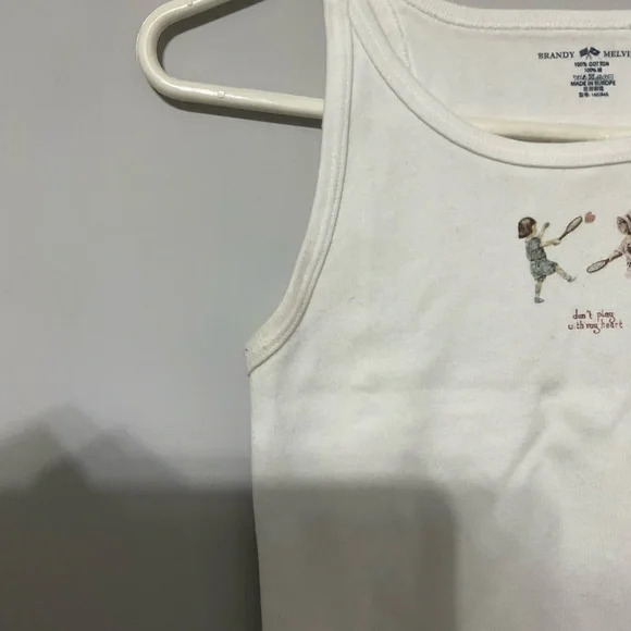 Brandy Melville Don’t Play With My Heart Tank - Picture 4 of 6